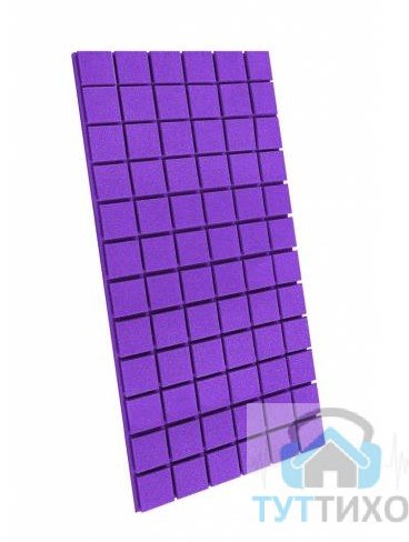 Акустический поролон Echoton Kvadra 1000*500*50мм, фиолетовый (УЦЕНКА)
