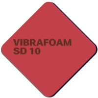 Вибрафом [Vibrafoam] SD 10 красный (2м х 0,5м x 25мм) 1м2