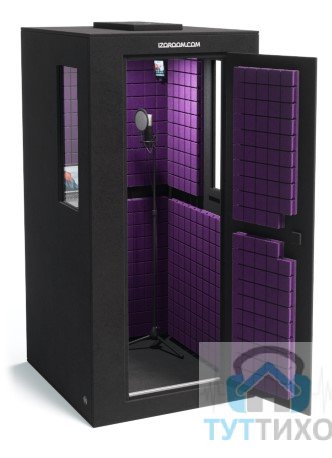 Звукоизоляционная кабина IzoRoom Standart (цвета : графит/фиолетовый)