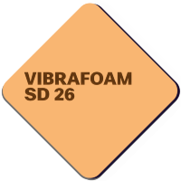 Вибрафом [Vibrafoam] SD 26 оранжевый (2м х 0,5м x 12,5мм) 1м2