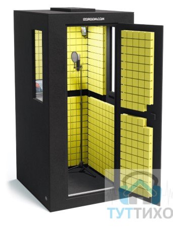 Звукоизоляционная кабина IzoRoom Standart (цвета : графит/желтый)