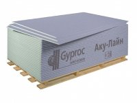 AkuLine ГКЛА Gyproc, лист 2000 х 1200 х 12,5 мм (2.4м2/лист) гипсокартон