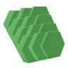 Акустический поролон ECHOTON Hexagon (12шт) зеленый