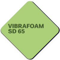 Вибрафом [Vibrafoam] SD 65 светло-зеленый (2м х 0,5м x 25мм) 1м2