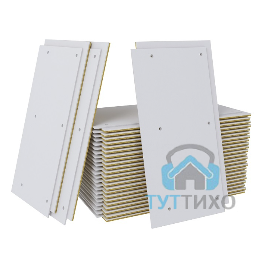 SoundGuard Gipslock 30 (1200х600х30 мм, 0,72м2/шт.) Звукоизоляционная панель с крепежом