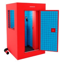 Звукоизоляционная кабина IzoRoom Comfort (цвета : красный/голубой)