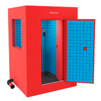 Звукоизоляционная кабина IzoRoom Comfort Plus (цвета : красный/голубой)