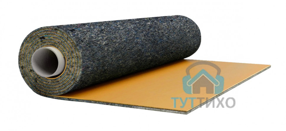 Звукоизол ФТ 55 (5500х1200х13мм (6,6 м2) звукоизоляционная мембрана