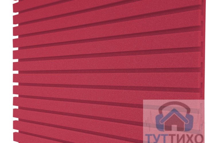 Акустический поролон ED T-panel (1000х2000х50мм, красный) т-образный