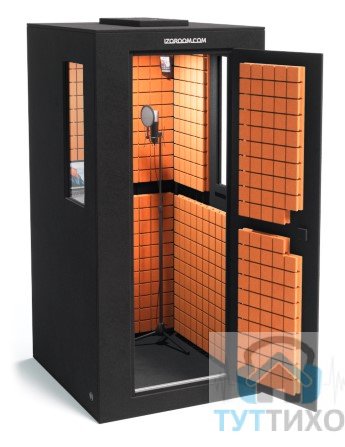 Звукоизоляционная кабина IzoRoom Standart (цвета : графит/оранжевый)