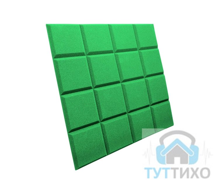 Акустический поролон ED Grid (1000х1000х40мм) зеленый