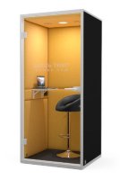 Акустическая офисная кабина IzoBox Office Solo (цвета : черный/желтый)