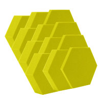 Акустический поролон ECHOTON Hexagon (12шт) желтый